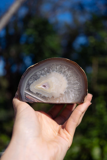 Natural Agate Candle Holder